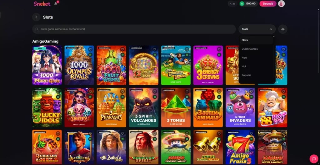 Sneket Casino Slots