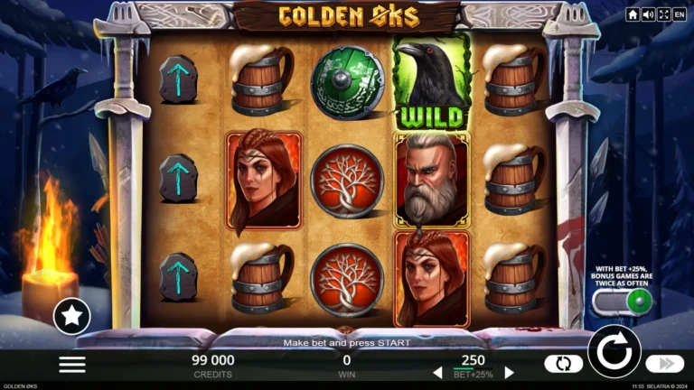 Golden øks official Belatra slot cover artwork