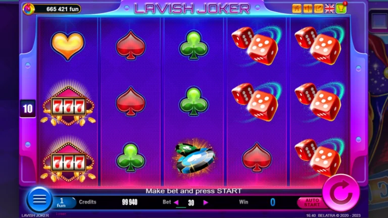 Lavish Joker official Belatra slot cover artwork