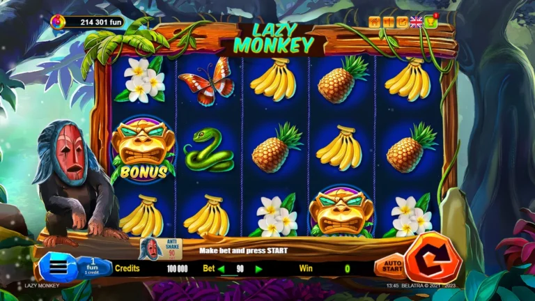 Lazy Monkey official Belatra slot cover artwork