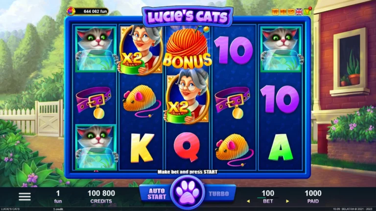Lucie's cats official Belatra slot cover artwork