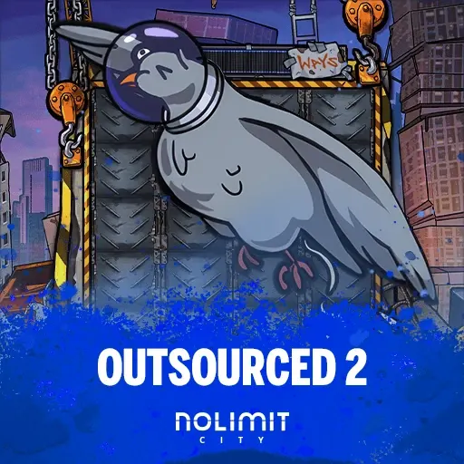 Outsourced 2 - Balkan Engineering official Nolimit City slot cover artwork