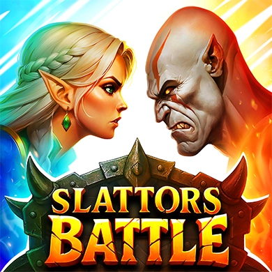 Slattors Battle - Orcs vs Elves official Belatra slot cover artwork