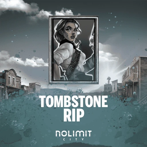 Tombstone R.I.P official Nolimit City slot cover artwork