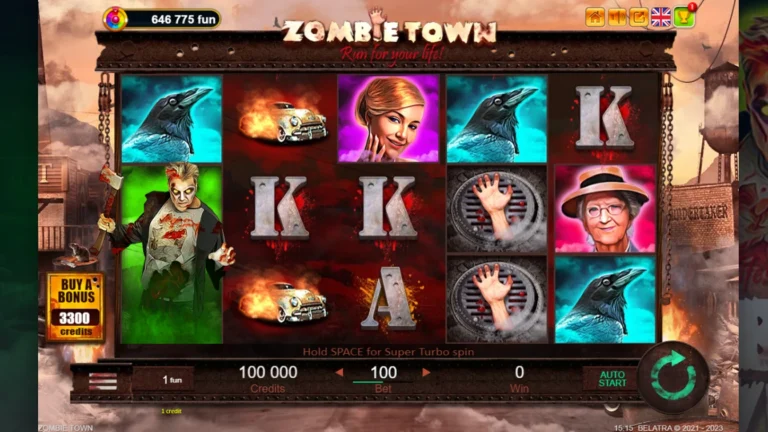 Zombie Town official Belatra slot cover artwork